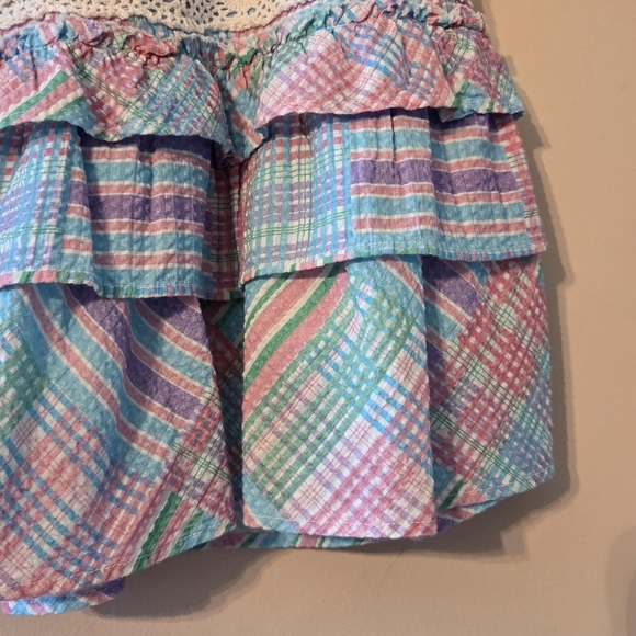 Loveshackfancy Women's Corbett Mini Skirt in Candyland Multicolor Size XS - Picture 6 of 9
